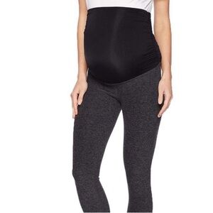 Beyond Yoga Beyond the Bump SpaceDye Gray black Maternity Leggings size small